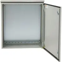 Vevor schakelkast 60x60x30cm NEMA 4 buitenbehuizing IP65 water- en stofdicht koudgewalst koolstofstaal scharnierende aansluitdoos voor buiten- en binnengebruik met regenhoes