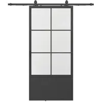 Inova complete glazen schuifdeur - 103x220 - 3 vakken - helder Loft- softclose - links of rechts