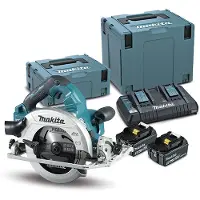 Makita DHS 782 PT2J Accucirkelzaag 36V (2x18V) 190 mm borstelloos in Makpac + 2x 5.0 Ah accu + dubbele lader
