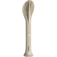 Koziol Reisbestek, Bestekset van 3 Stuks, Mes, Vork, Lepel, Natuur Zand Beige, Organic Bio-Circular - | Klikk Pocket