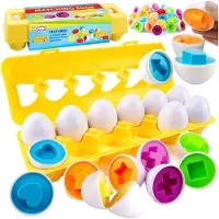 Woopie Montessori-eipuzzel - Match vormen en kleuren - UNI