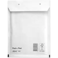 Mailmedia luchtkussenverzendenveloppen type 13/C wit 10 stuks