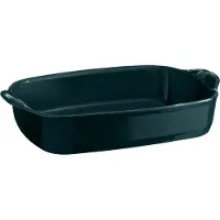 Emile Henry Ultime Moyen Belle-Ile rechthoekige ovenschaal 36,5 cm Blauw
