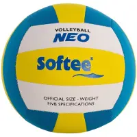 Softee Neo volleyball van neopreen, met 18 panelen, in officiële maat en gewicht, geschikt voor gevorderden