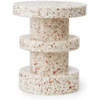 Normann Copenhagen Bit stool stack white bijzettafel