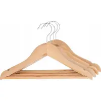 Atmosphera Kids Kinderhanger - Kledinghanger - Naturel - 12 stuks - Hout