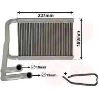 VAN WEZEL 82016700 Kachelradiateur, interieurverwarming