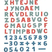 Smoby 72 Letters En Magnetische Cijfers Transparant