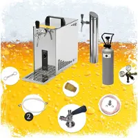 Ich-zapfe Complete set,Tapsysteem, Biertap, PYGMY 25, 1-tapkraan, 35 liter/uur , Biertap, Beertender, Thuistap, Bierkoeler, Green Line .