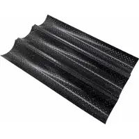 King Hoff 1770 Stokbrood Bakvorm - Rechthoekig Bakblik 38 x 24,5 cm met Antiaanbaklaag - Voor het bakken van Stokbrood -