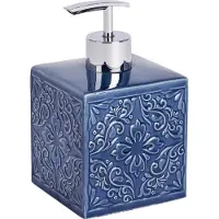 Wenko Cordoba zeepdispenser keramisch, donkerblauw