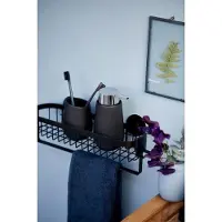 Wenko Zeepdispenser Badi zwart mat keramiek 320ml - Zeeppompje vrijstaand en navulbaar - Badkamer/toilet/keuken