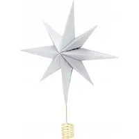 Home Styling Collection Piek kerstboom | (Ster, Papier, Zilver)