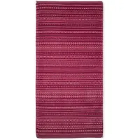 Pip studio Douchelaken Geometric Print Dark Pink (55 x 100 cm)