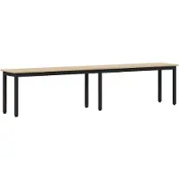 vidaXL Bank Sonoma 200 x 35 x 45 cm Bewerkt hout