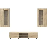 vidaXL Tv-meubelset FLORIN 3 st 150 x 39 x 30 cm Sonoma Eiken