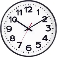 Eurotime 53820-05 Wandklok Zendergestuurd 30 cm Zwart