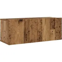 vidaXL Tv-wandkasten 6 st bewerkt hout oud houtkleurig
