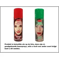 Goodmark 4x Haarverf/haarspray rood en groen 125 ml - Word bezorgd in doos ivm beschadeging - haar kleurspray party
