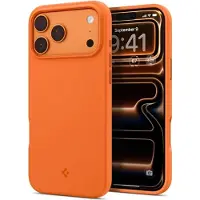 Spigen Silicone Fit Magsafe Hoesje Voor Iphone 17 Pro Max Cosmic Orange Bescherming