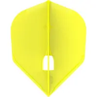 L-Style Champagne Flight L3 Shape Solid Yellow - Dart Flights