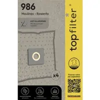 Top Filter Set van 4 stofzuigerzakken voor Rowenta en Moulinex TopFilter Premium