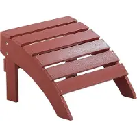 Beliani ADIRONDACK - Voetenbank - Rood - Kunsthout
