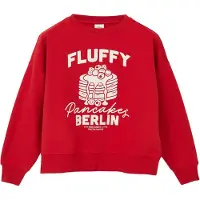 s.Oliver Sweatshirt lichtbeige / rood