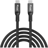 Equip 128441, USB-C 4.0 kabel, 80 Gbps, PD240W, per stuk, 1,20 meter, zwart
