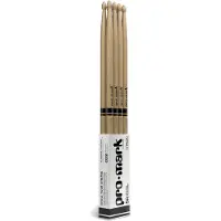 Promark CLASSIC FORWARD 5A HICKORY DRUMSTICKS OVAL WOOD TIP 4-PACK