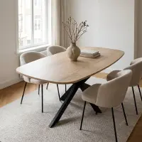 Giga Meubel Eettafel Jaimy Naturel Deens Ovaal 160cm