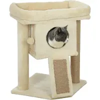PawHut -Kratzbaum-Kratzbrett, Spielball-Beige