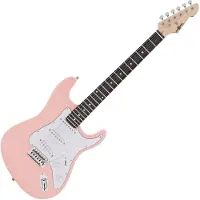Gear4Music LA Electric Guitar by Pink