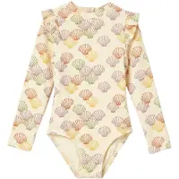 Salted Stories Meisjes Zwemkleding Shells Bodysuit - Creme - Maat 110/116
