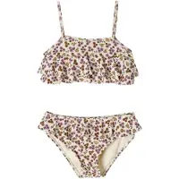 Salted Stories Meisjes Zwemkleding Sparkly Flower Bikini - Creme - Maat 110/116