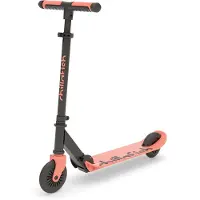 Chillafish Kinderstep jongen en meisje vanaf 5 jaar met voetrem - Oranje Roze - Step met verstelbaar stuur - Opvouwbaar en lichtgewicht met ABEC-5 wielen - Model Flexxi