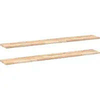 vidaXL Wandschappen 2 st zwevend 160x20x2 cm onbehandeld acaciahout