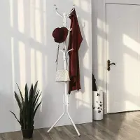 Bobbel Home Staande Kapstok met 12 Haken - Metaal/ Beuken - Zwart