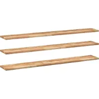 vidaXL Wandschappen 3 st zwevend olieafwerking 160x20x2 cm acaciahout