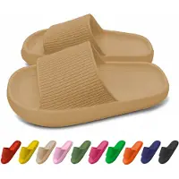 Lucovitaal Orthopedische Zomer Badslippers (Taupe) Maat 35-36