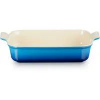 Le Creuset Heritage ovenschaal 32 cm Azure blue