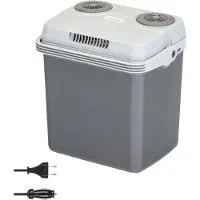 Skandika koelbox Leira 19L - elektrische koelbox voor auto en stopcontact, 12V, 220-240V, koel- en warmhoudfunctie, koelkast, mobiele thermobox | Autokoelkast camping, festival, picknick