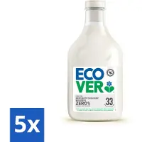 Ecover - Wasverzachter Zero - Zonder geurstoffen - 1 liter - 33 wasbeurten - Bulkverpakking - 5 stuks