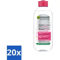Garnier - SkinActive - Micellair Reinigingswater - Droge & Gevoelige Huid - Hydraterend & Reinigend - 400 ml - Bulkverpakking - 20 stuks