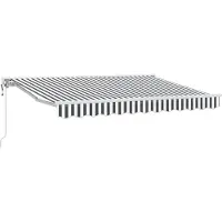 vidaXL Zonnescherm Frame Antraciet en Wit 350 x 200 cm
