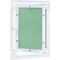 vidaXL Access Panel Groen en Zilver 35 x 45 cm Aluminium en Gipsplaat