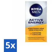 Nivea MEN - Active Energy - Gezichtscrème met Cafeïne - 50 ml - Bulkverpakking - 5 stuks