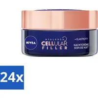 Nivea - Nachtcrème - CELLular Expert Lift Anti-Veroudering - Voor alle huidtypes - Met Bakuchiol & Hyaluronzuur - Verhoogt collageen & anti-rimpel - 50 ml - Voordeelverpakking - 24 stuks
