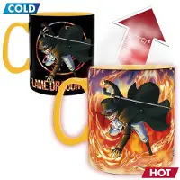 Abystyle Set 2 Mugs thermo-réactifs One Piece Luffy & Sabo Boîte carton 460 ml