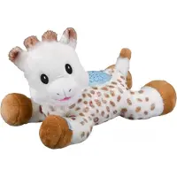Sophie La Girafe Sophie de giraf Lullaby Light & Dreams knuffel - Sterrenprojector - Muziekfunctie met 15 melodieën - Met volumeregeling - Automatische uitschakeling - Inclusief batterijen - 32x17x20 cm